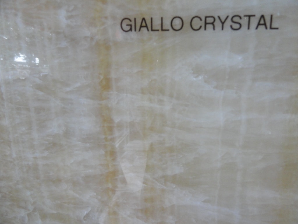 Giallo Crystal natural stone slab